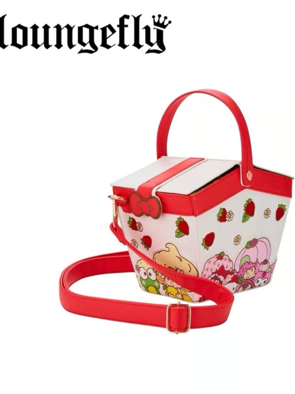 Loungefly Sanrio Hello Kitty & Friends x Strawberry Shortcake Crossbody Basket